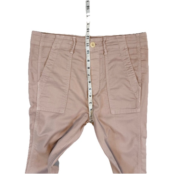 The Great Slouch Army Pants Size 25 Rosewater Pink High Rise Button Fly Ankle - Picture 5 of 16
